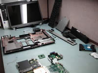 Toshiba Satellite A105 disassembled