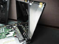 Removing laptop LCD screen