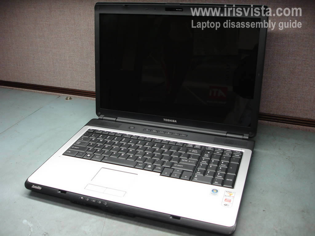 Toshiba Satellite L355, L355D, L350, L350D disassembly.