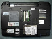 Remove wi-fi, memory, hdd, modem covers