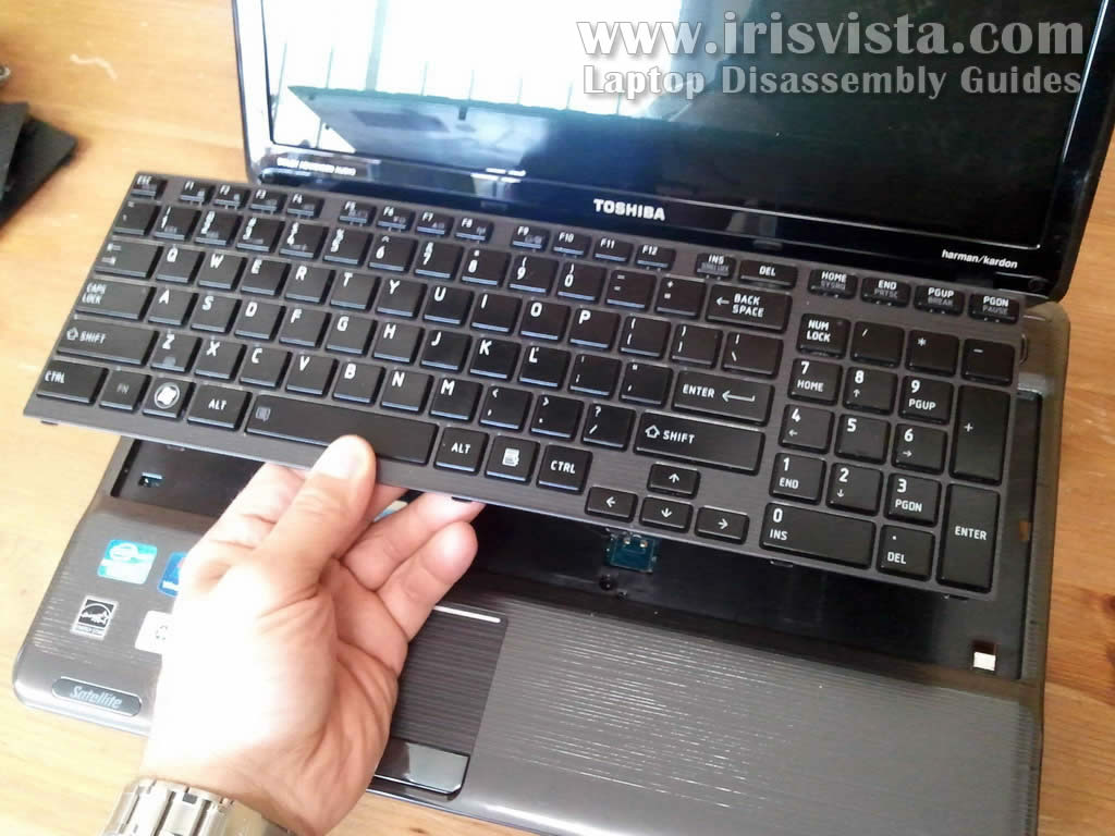 Toshiba Satellite P755, P755D, P750, P750D disassembly.