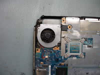 Remove cooling fan