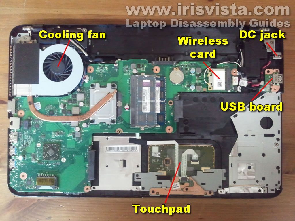 Toshiba Satellite S855, S855D, S850, S850D disassembly.