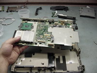 Lift off laptop system board