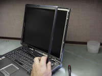 Take apart laptop LCD screen