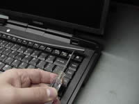 Removing laptop keyboard