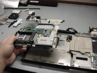 Remove notebook system board