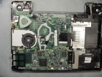 Removing laptop system board