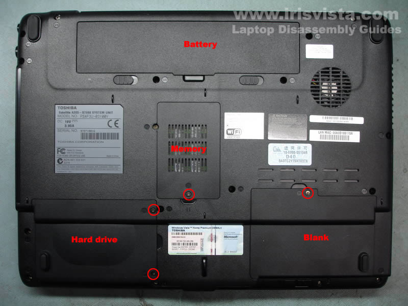 800 x 600 jpeg 64kB, How to Disassemble and repair manual for Toshiba 