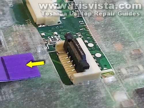 Remove touchpad cable