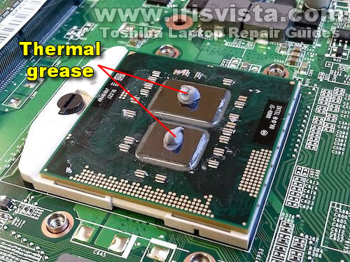 Apply thermal grease
