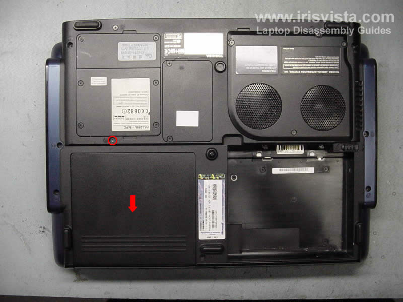 Toshiba Satellite P10 P15 hard drive removal guide