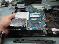 Lift up motherboard