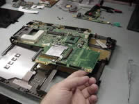 Remove notebook system board