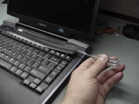 Removing notebook keyboard