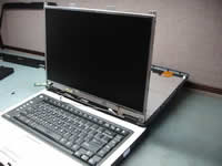 Toshiba Portege A100. Remove hard drive cover.