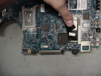 Removing PC card connector