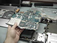 Remove notebook systemboard