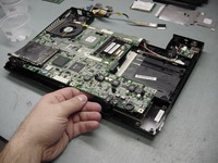 Lift up Laptop Motherboard