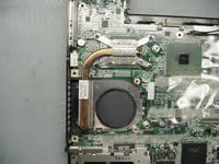 Remove laptop heatsink