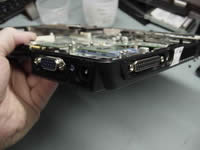 Removing laptop system board