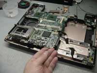 Remove laptop sound card